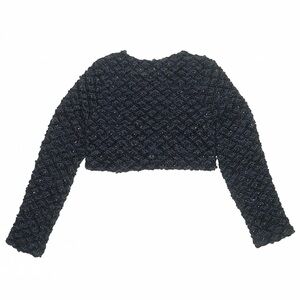 GIRLS PURPLE CROP JACKET